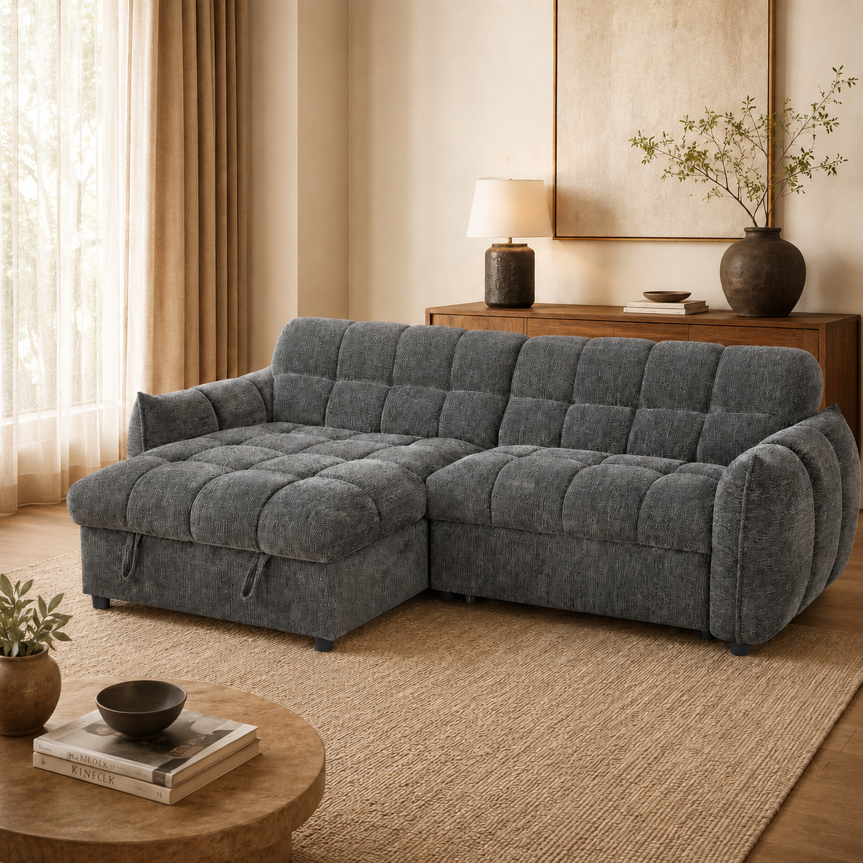 Florida Sofabed Teal Universal Corner
