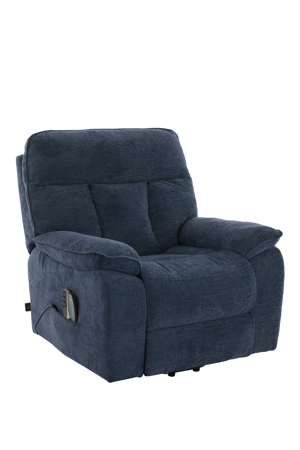 Cornwall Rise And Recline Chair With Massage And Heat Blue - Newsome | Argenta | Goodwood Style