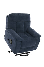 Cornwall Rise And Recline Chair With Massage And Heat Blue - Newsome | Argenta | Goodwood Style
