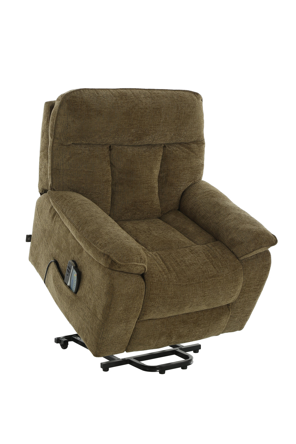 Cornwall Rise And Recline Chair With Massage And Heat Brown - Newsome | Argenta | Goodwood Style