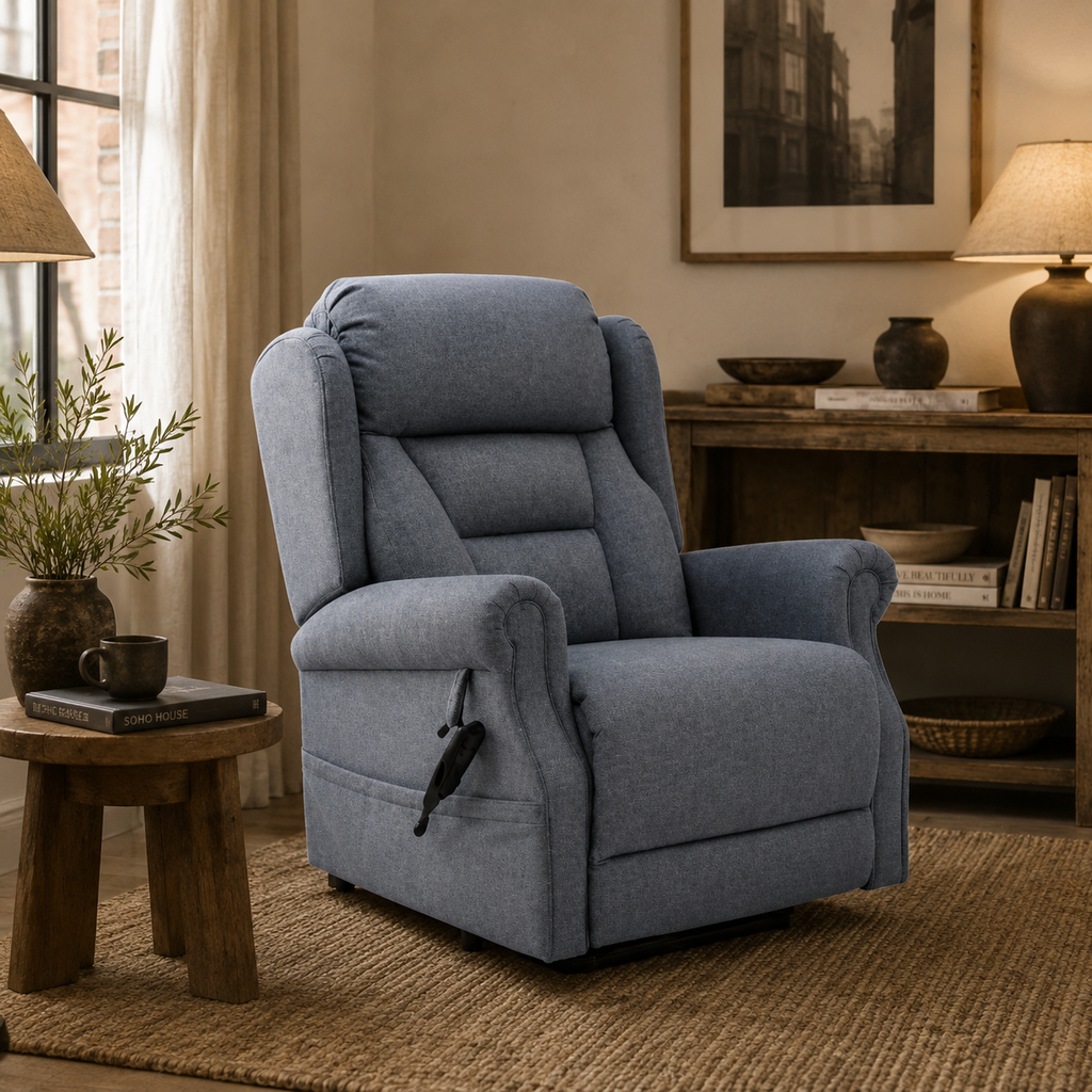 Fairmont Rise and Recline Chair Grey