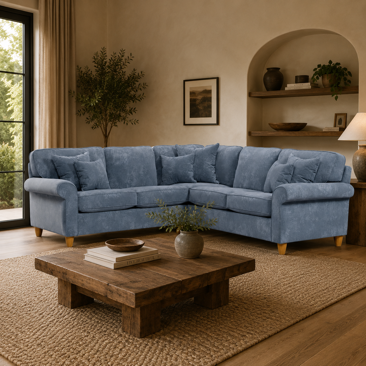 2 Corner 2 Sofa Sic - Glory 13 Steel The Great Sofa Company | Sinatra | Dorchester | Abingdon | Ashbury