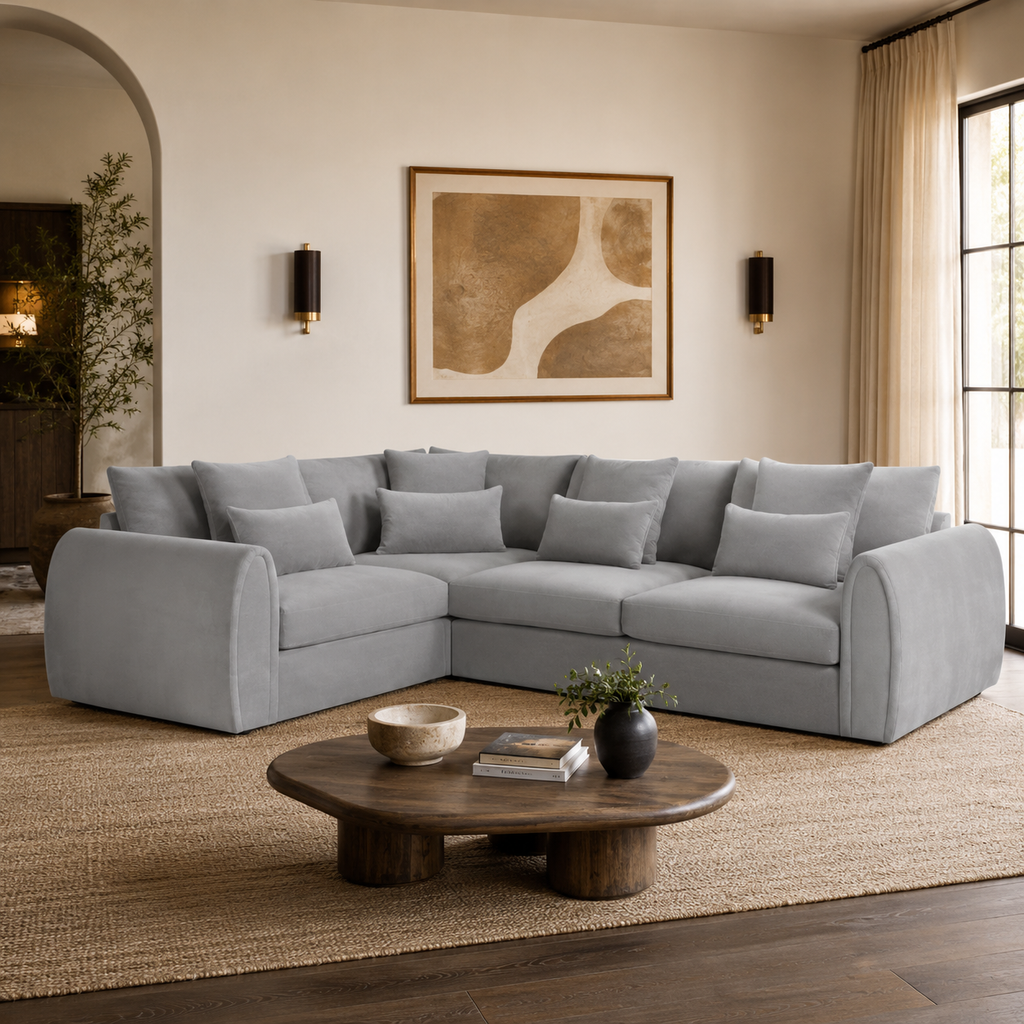 Mirabel Sofa Grey Left Hand Facing Corner
