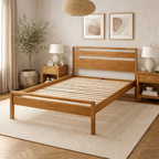 Double Skandi Mid Century Bed