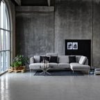 Heaven Round Coffee Table with Glass Top and Chrome Legs