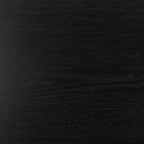 Seaford Wide Black Metal Bookcase with 4 Black Oak Shelves