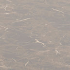 Amble Round Dining Table with Brown Marble Melamine Top & Black Legs