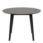 Roxby Round Dining Table in Black 105x76cm