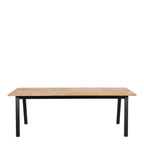 Brighton Dining Table in Oak with Herringbone Effect 220x95cm