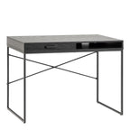 Seaford 1 Drawer Desk in Ash Black