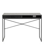 Seaford 1 Drawer Desk in Ash Black