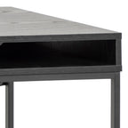 Seaford 1 Drawer Desk in Ash Black