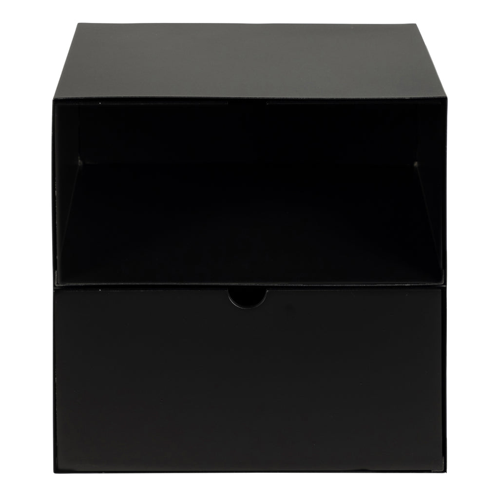 Joliet 1 Drawer Wallmounted Bedside Table in Matt Black