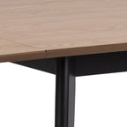 Roxby Extending Dining Table 80-120cm in Oak & Black