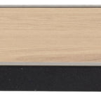 Seaford Black Metal Coat Rack with Oak Top