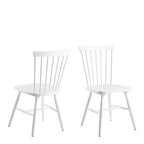 Riano Dining Chairs in White Set of 2