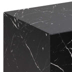 Dice Square Coffee Table Set in Black Marble Marquina