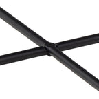 Avila Side Table with Black Polished Marble Stone 52x40cm