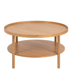 Banbury Round Coffee Table in Oak 80x42cm