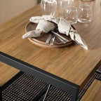 Bahamas Bar Table Set in Black and Oak