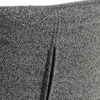 Batilda Swivel Dining Chairs in Grey Fabic Set of 2