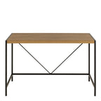 Bahamas Office Desk in Black and Oak