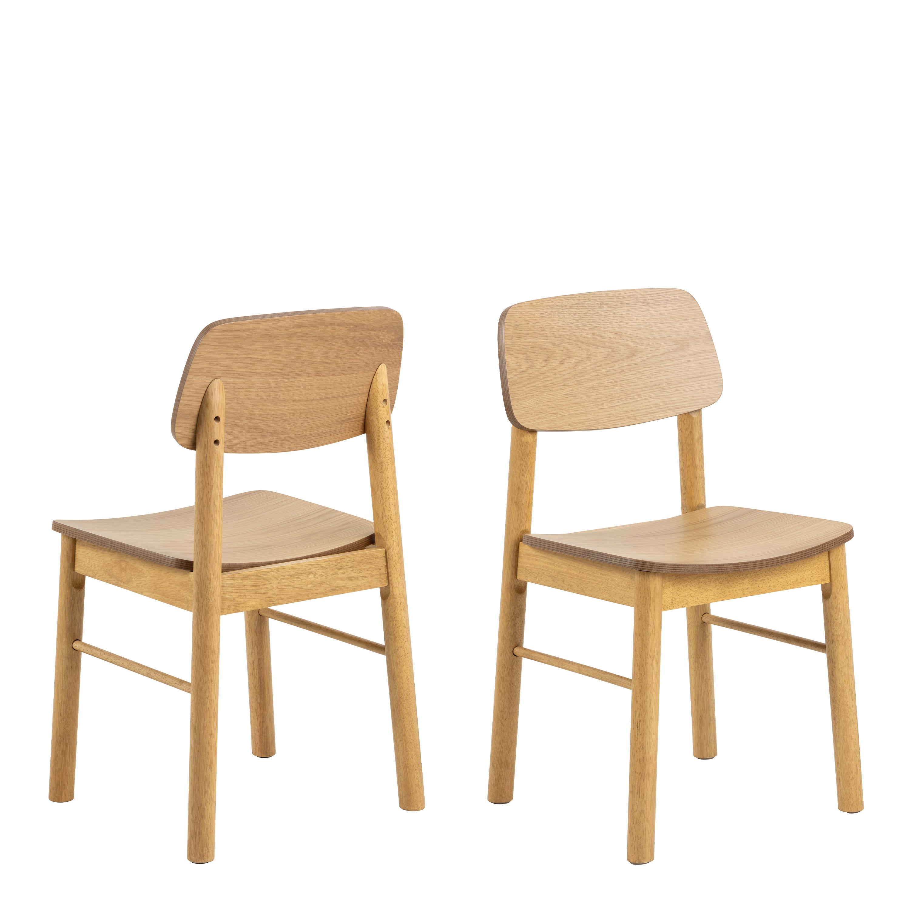 Barlow Dining Chair in Matt Oak Set of 2
