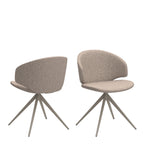 Ella Swivel Beige Dining Chair