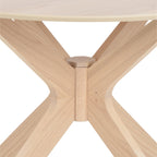 I_Duncan Round Dining Table in White Oak