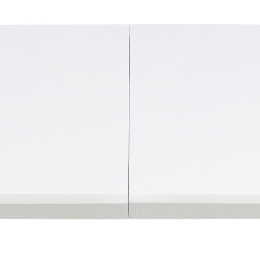 Belina Oval Dining Table in White & Oak