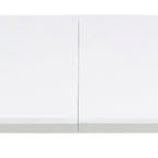 Belina Oval Dining Table in White & Oak