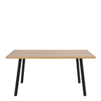 Cenny Dining Table in Oak & Black