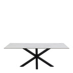 Heaven Dining Table with Ceramic White Top
