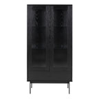 Angus 2 Door Display Cabinet in Black
