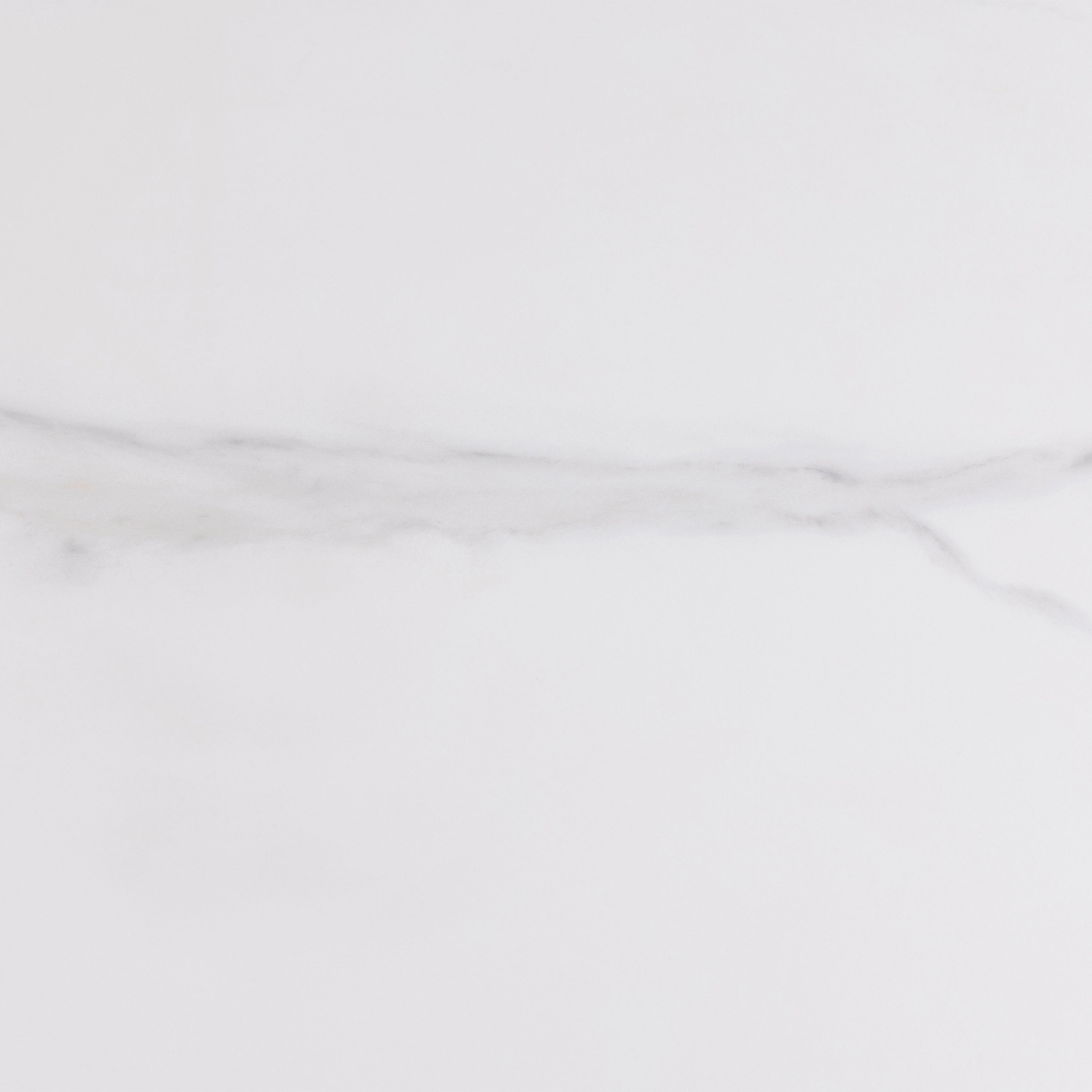 Malta Ceramic Round Dining Table in White 90x75cm