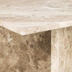 Vega Rectangular Coffee Table in Brown Marble
