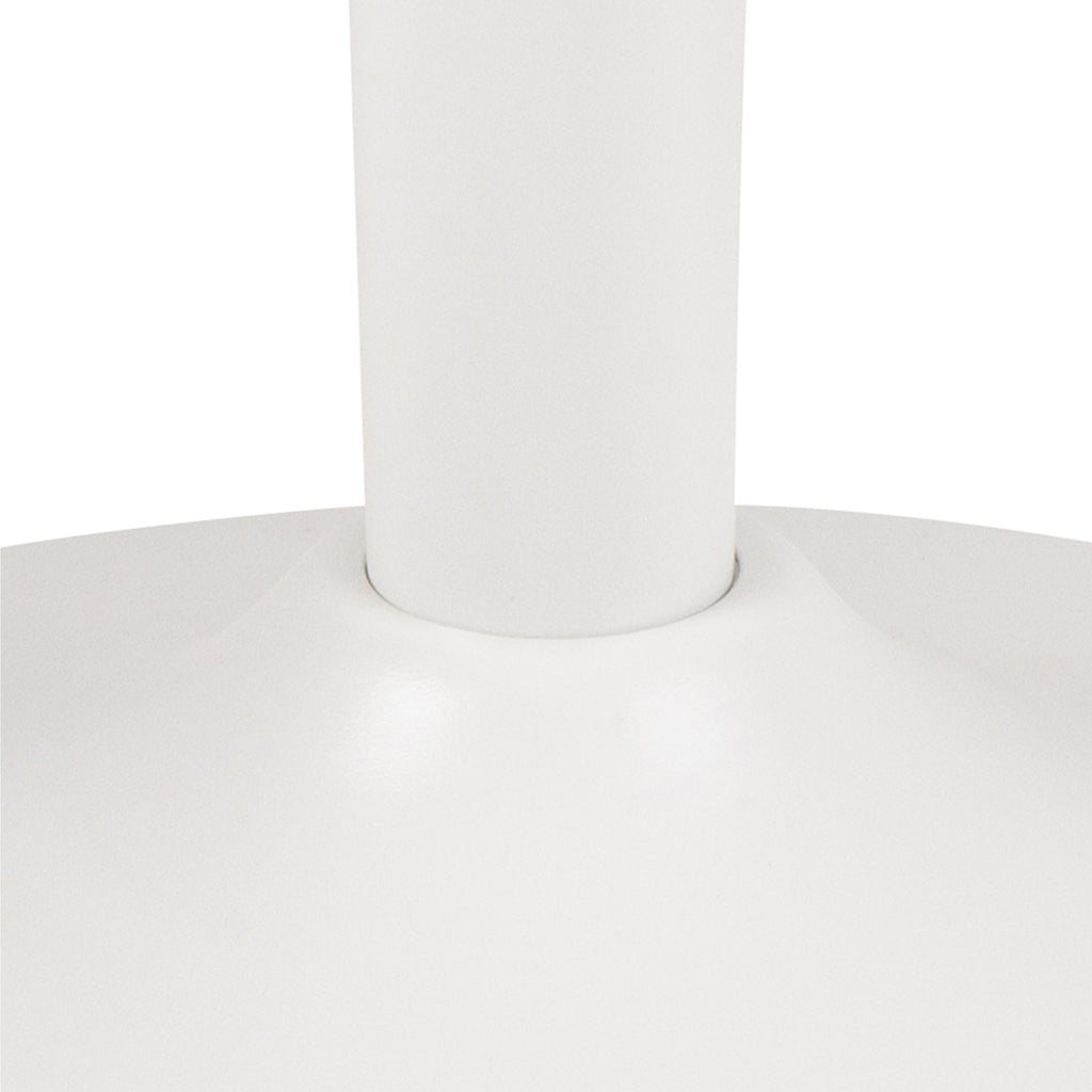 Malta Ceramic Round Coffee Table in White 60x45cm