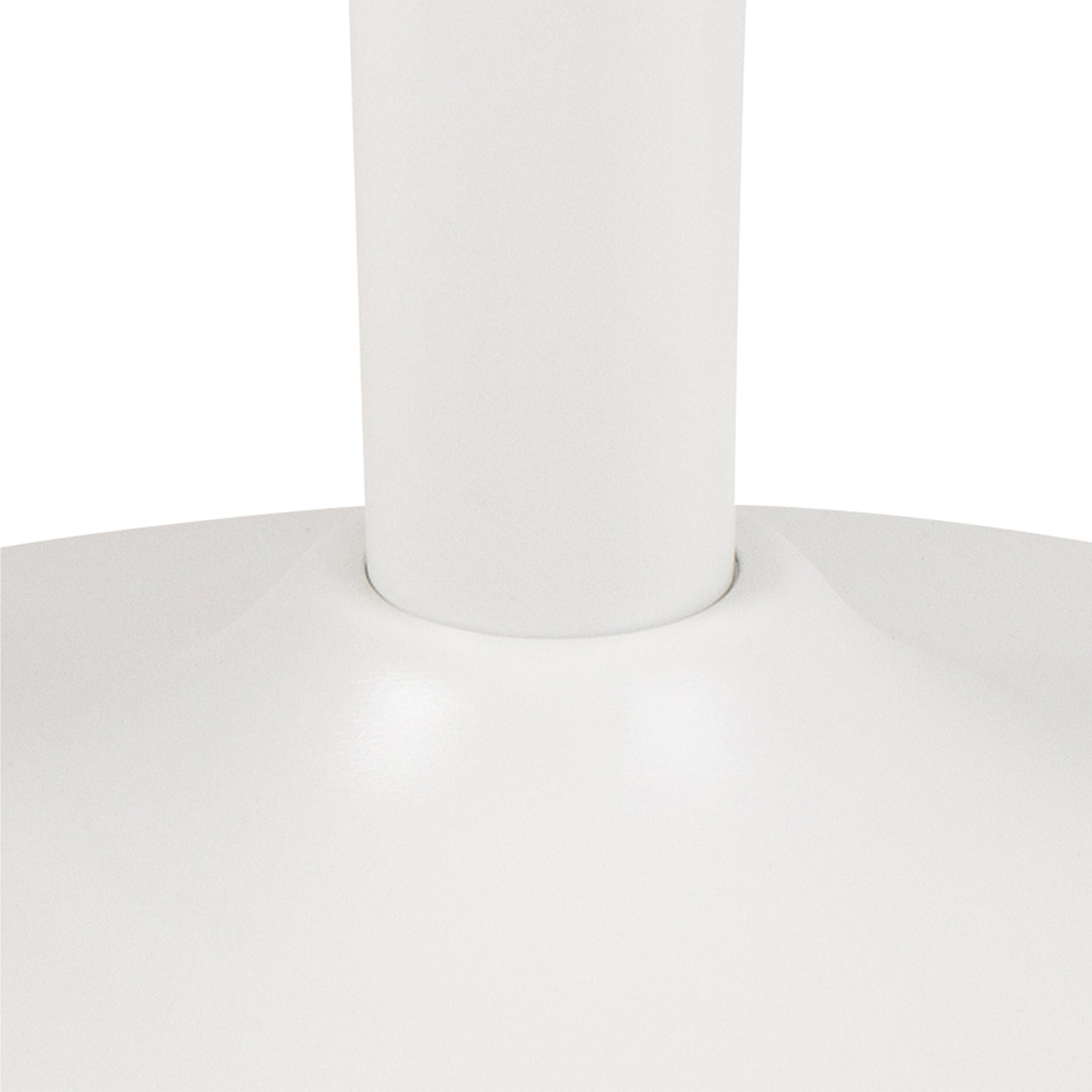 Malta Ceramic Round Coffee Table in White 60x45cm