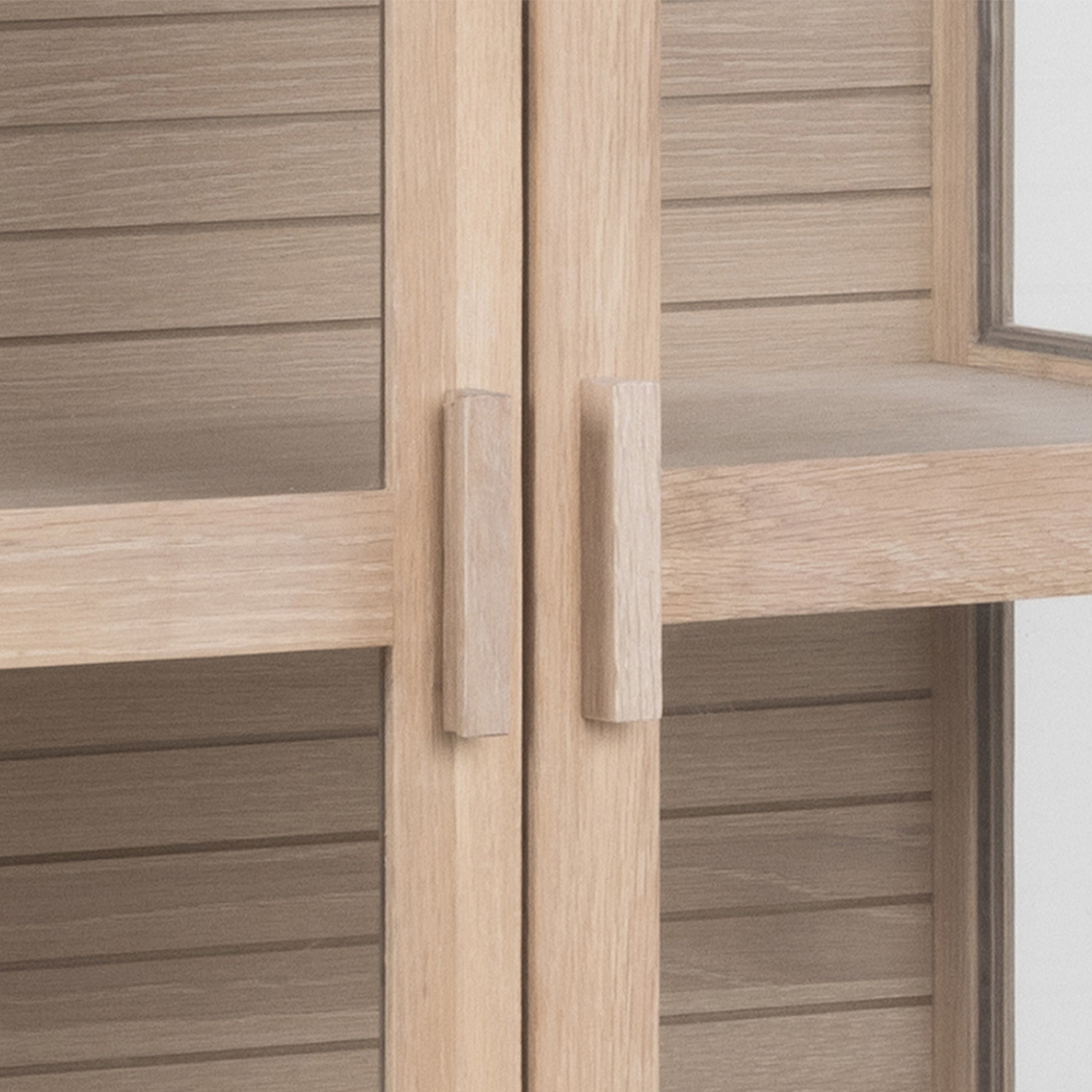 Linley Display Cabinet in White Oak.