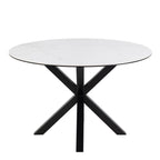 Heaven Round Dining Table with Ceramic White Top