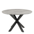 Heaven Round Dining Table with Ceramic Grey Top