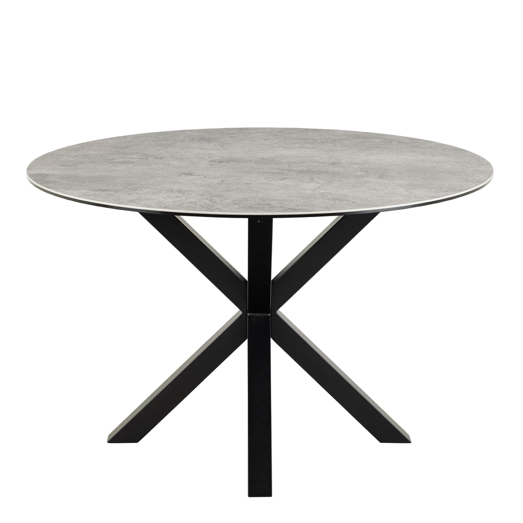 Heaven Round Dining Table with Ceramic Grey Top