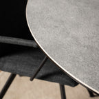 Heaven Round Dining Table with Ceramic Grey Top