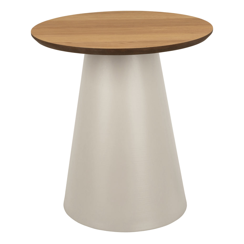 Soli Round Coffee Table in Oak/Grey 45x48cm