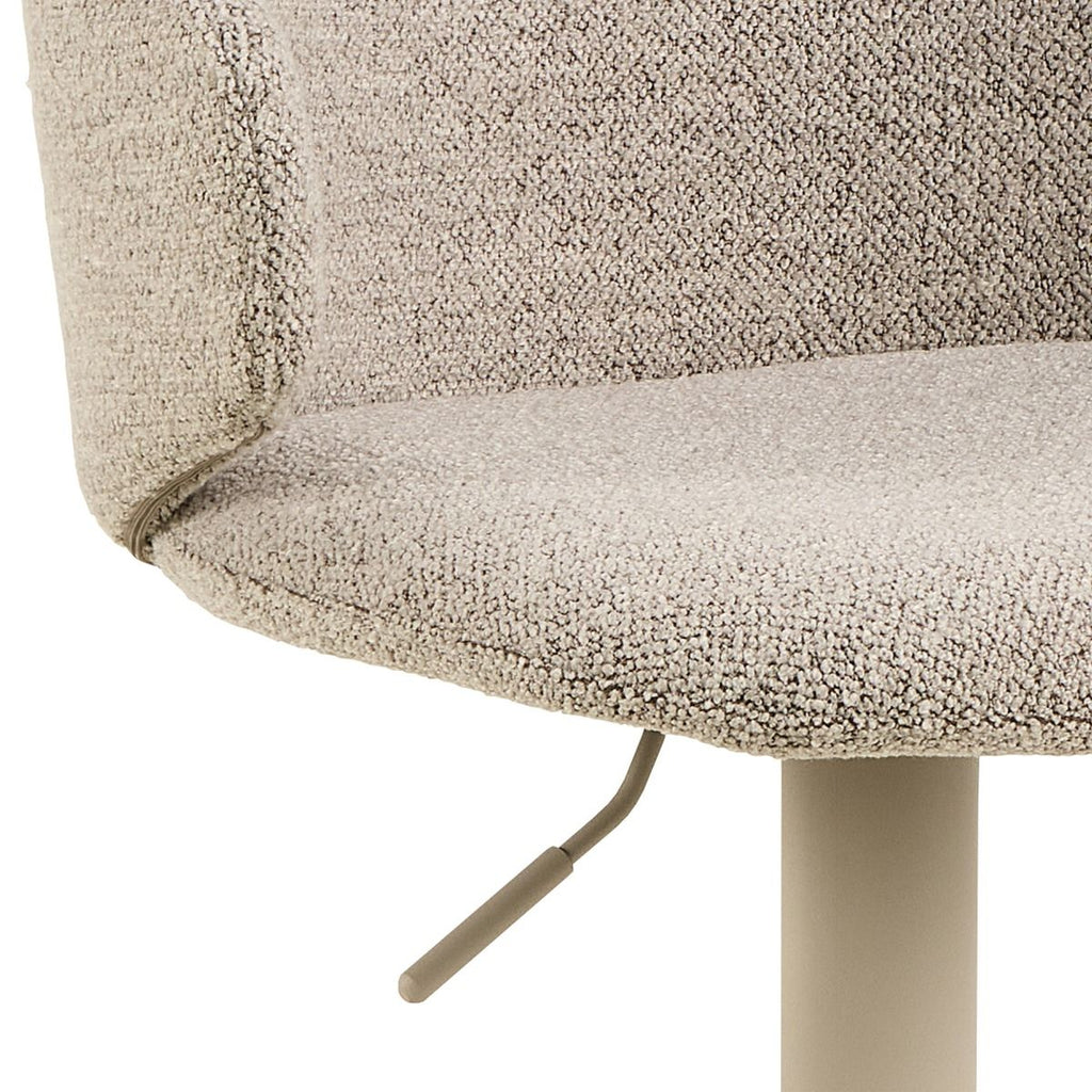 Ella Swivel Beige Bar Stool Set of 2