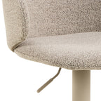 Ella Swivel Beige Bar Stool Set of 2