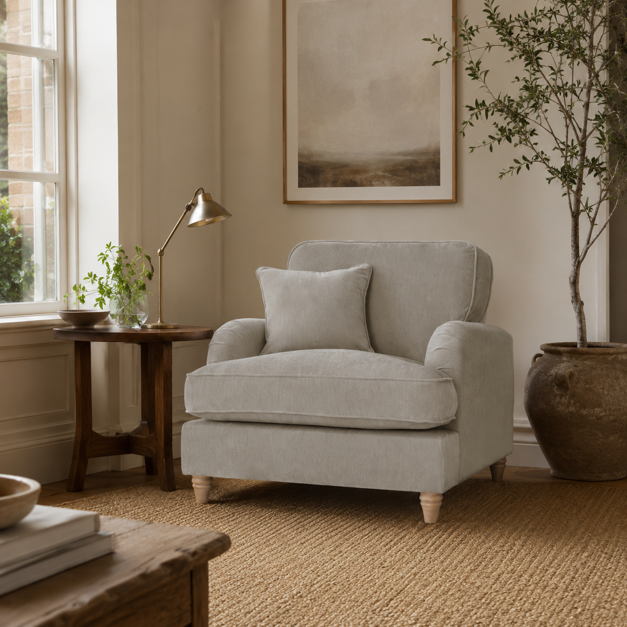 Arm Chair Manhattan Putty The Great Sofa Company | Piper | Vienna | Arthur | Emeline | Swift | Morris