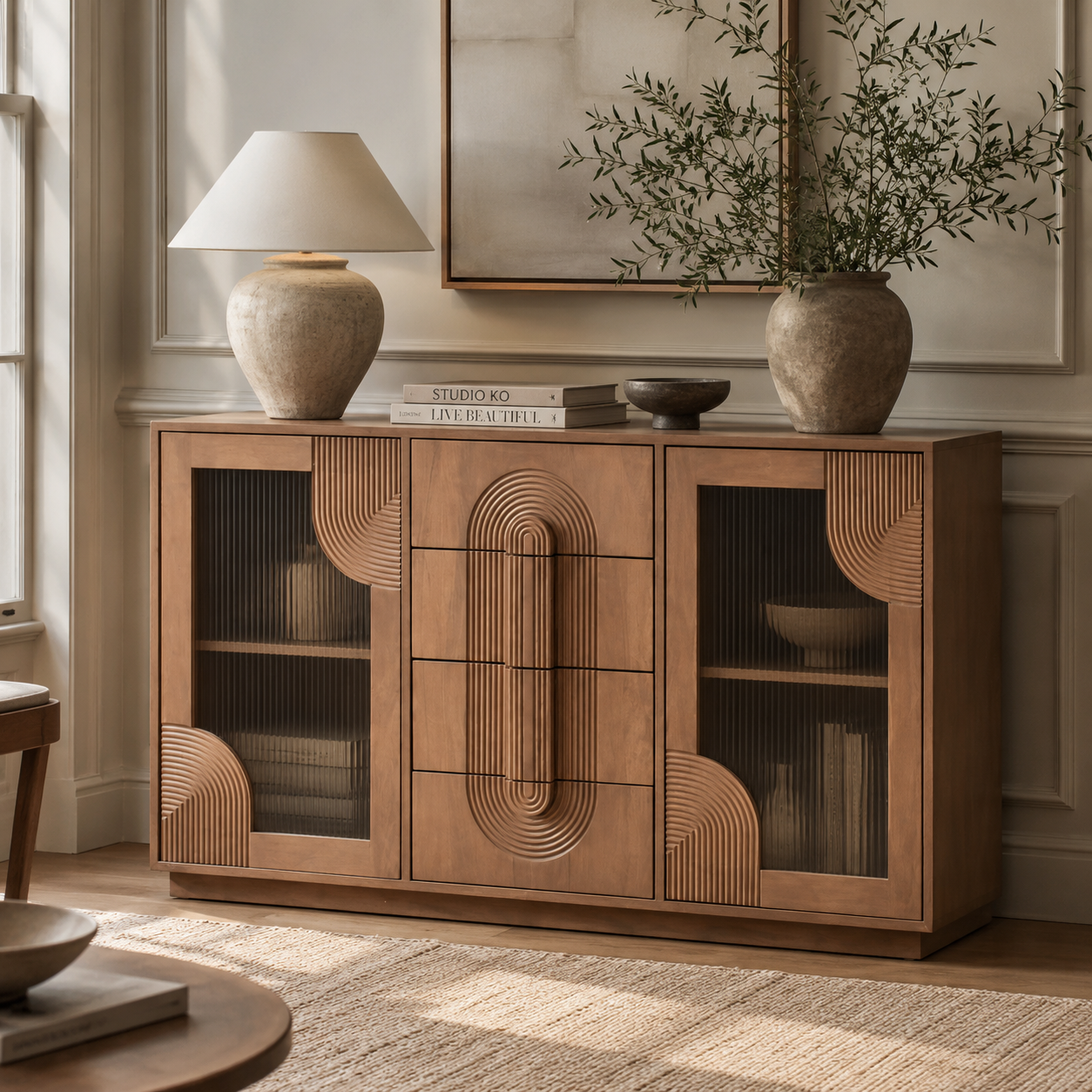 Indus Solid Wooden Extra Large Sideboard