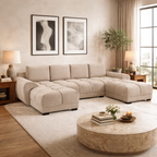 Azzuro Sofa Mocha U Shape Corner Morgan | Malvern | Somerford | Calix | Euphoria | Plush Style