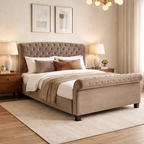 Orlando Grey Ottoman Double Bed